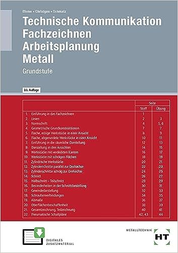 Technische Kommunikation Fachzeichnen - Arbeitsplanung - Metall Grundstufe