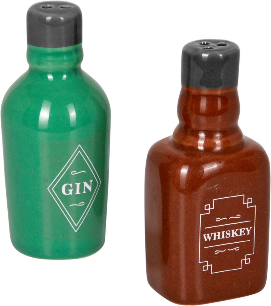 Salz- und Pfefferstreuer Whiskey & Gin